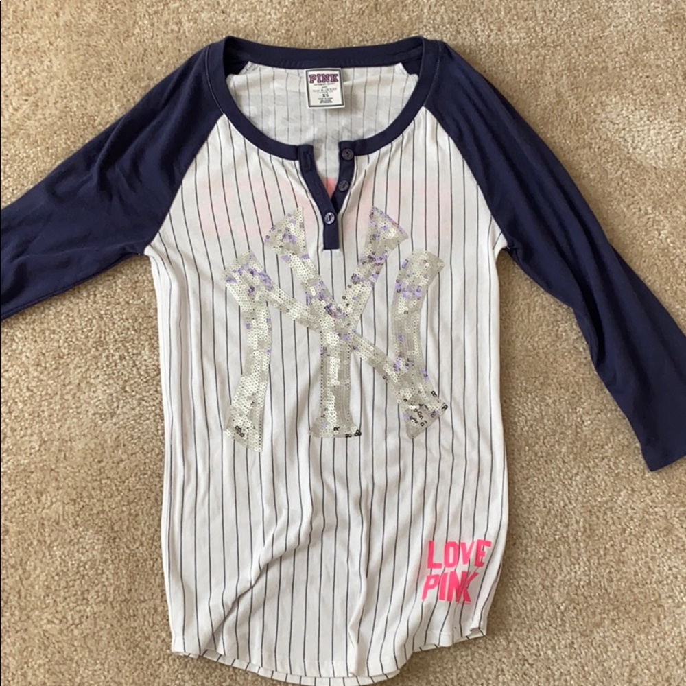 PINK Victoria’s Secret New York Yankee Top